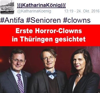 erste Horror-Clowns in Thüringen gesichtet