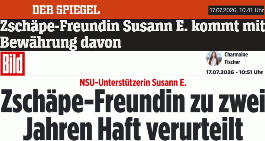 Katzenfrau Susann Eminger - Spiegel: Zschäpe-Freundin Susann E. kommt mit Bewährung davon - BILD: Zschäpe-Freundin zu zwei Jahren Haft verurteilt